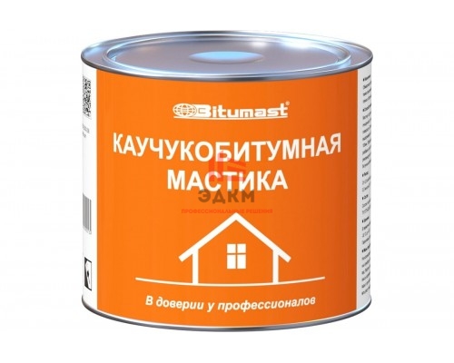 Каучукобитумная мастика, 2 л Bitumast 4607952900134