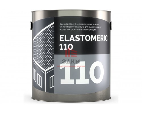 Мастика для кровли Elastomeric Systems 3 кг, базовый слой серый elastomeric-110 1100003