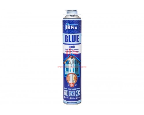 Монтажный клей пена для пенополистирола IRFIX GLUE проф. Всесезонная 800 мл 10016