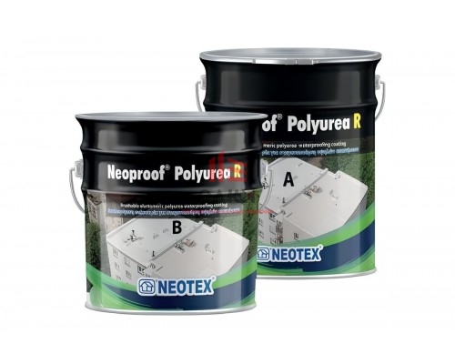 Покрытие гидроизоляционное полимочевинное NEOTEX NEOPROOF POLYUREA R A+В 4,75 кг (белая) Ral 9003 12820600