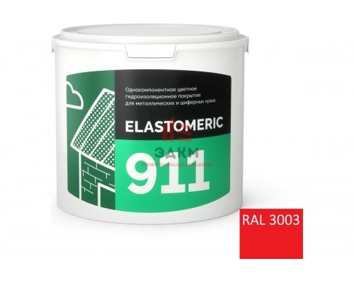 Мастика герметик для крыши Elastomeric Systems 3 кг, красный elastomeric-911 3003001