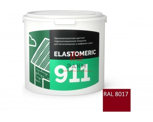 Кровельная мастика Elastomeric Systems акриловая 3кг темно-коричневый elastomeric-911 8017001