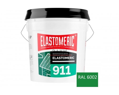 Гидроизоляция для кровли Elastomeric Systems 20кг зеленый elastomeric-911 6002002