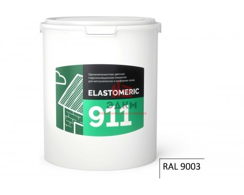 Кровельная мастика Elastomeric Systems 6кг белая elastomeric-911 9003003