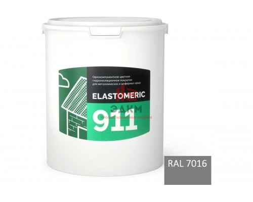 Мастика Elastomeric Systems акриловая для кровли 6кг темно-серый elastomeric-911 7016003