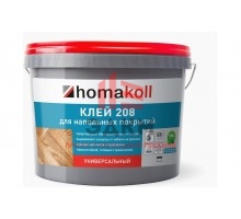 Клей для напольных покрытий Homakoll 208 14 кг, универсальный 4680136700324