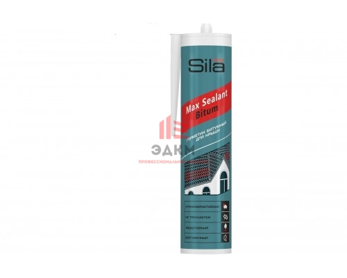 Битумный герметик для крыши Sila PRO Max Sealant, Bitum, 280 мл SSBBR280