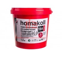 Клей Homakoll 164 Prof, для коммер. линолеума, 300-350 г/м2, 1,3 кг 99688