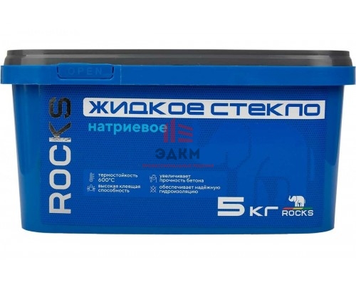 Жидкое стекло ROCKS 5 кг 034