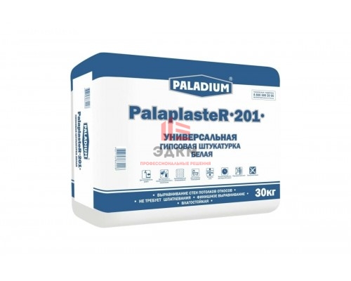 Гипсовая штукатурка PALADIUM PalaplasteR-201 (белая; 30 кг) 82199021