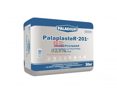 Гипсовая штукатурка PALADIUM PalaplasteR-201 (серая; 30 кг) 82199020