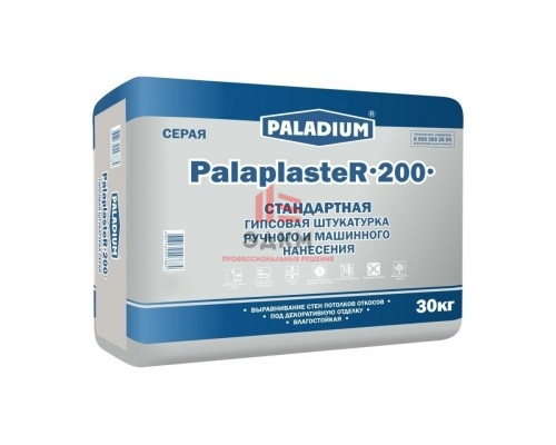 Гипсовая штукатурка PALADIUM PalaplasteR-200 (серая; 30 кг) 83427216