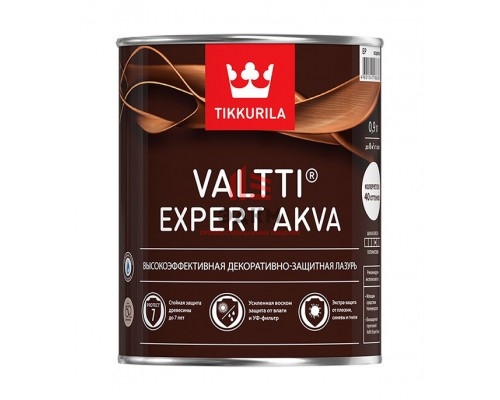 Антисептик Tikkurila Valtti Expert Akva декоративный для дерева рябина 0,9 л