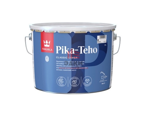 Краска водно-дисперсионная для деревянных фасадов Tikkurila Pika-Teho основа С 9 л