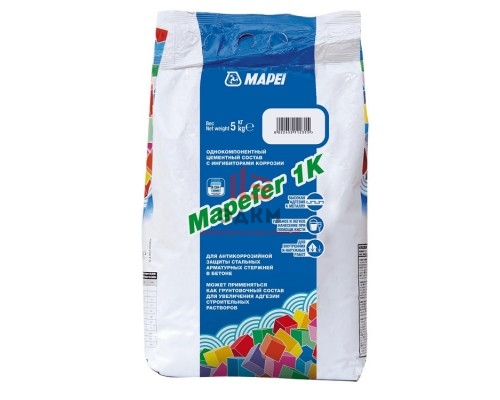 Защитный состав Mapei Mapefer 1К для стальной арматуры 5 кг