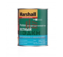 Лак алкидно-уретановый яхтный Marshall Protex бесцветный 0,75 л полуматовый