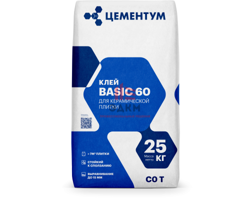 Клей C0T для керамической плитки 25 кг. Цементум (ex. Holcim)