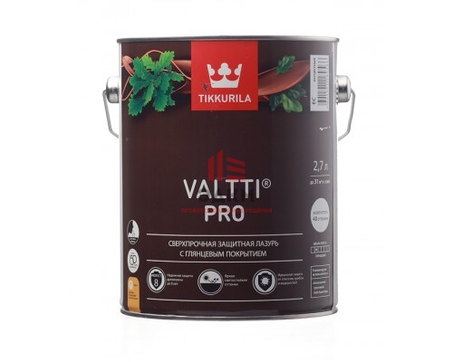 Антисептик Tikkurila Valtti Pro декоративный для дерева бесцветный 2,7 л