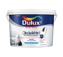 Краска Dulux 3D White Ослепительно Белая матовая 9 л