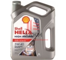 Моторное масло Shell Helix High Mileage 5W-40 синтетическое