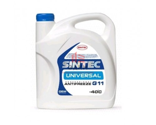 Антифриз Sintec UNIVERSAL G11 (синий) 5кг, Sintec ANTIFREEZE UNIVERSAL G11 (синий) (5 кг)