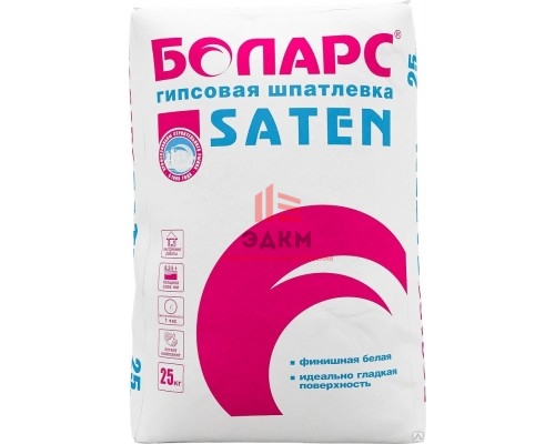 Шпатлевка гипсовая БОЛАРС Saten 25 кг