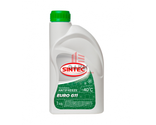 Антифриз Sintec EURO G11 (зеленый) 1кг, Sintec ANTIFREEZE EURO G11 (зеленый) 1 кг