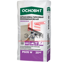 ШПАКЛЕВКА ГИПСОВАЯ ФИНИШНАЯ БЕЛАЯ ОСНОВИТ ЭКОНСИЛК PG35 W ТОЛЩИНА СЛОЯ 0,1-5 ММ