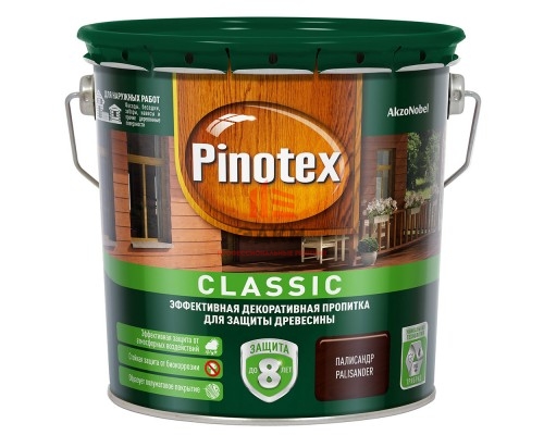 Антисептик Pinotex Classic декоративный для дерева палисандр 2,7 л