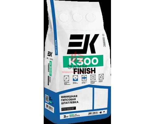 Шпатлевка гипсовая EK K300 FINISH 3 кг