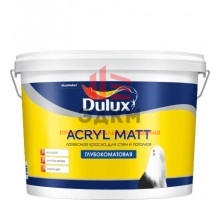 Краска Dulux Acryl Matt Водно-дисперсионная латексная 9 л