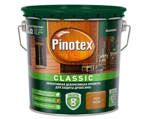 Антисептик Pinotex Classic декоративный для дерева орегон 2,7 л