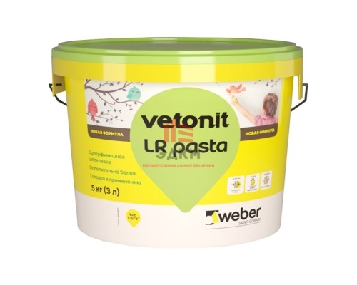 Vetonit LR Pasta 5 кг готовая шпатлевка под покраску