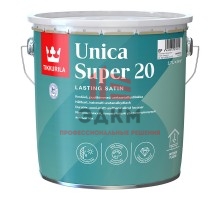 Лак алкидно-уретановый яхтный Tikkurila Unica Super 20 основа EP бесцветный 2,7 л полуматовый