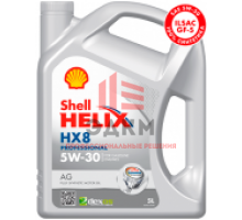 Моторное масло Shell Helix HX8 Professional AG 5W-30 синтетическое