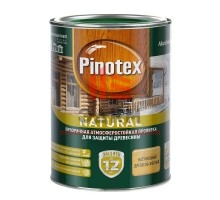 Антисептик Pinotex Natural декоративный для дерева древесно-желтый 1 л