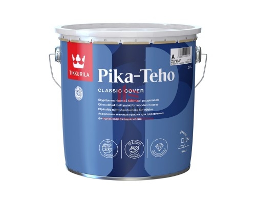 Краска водно-дисперсионная для деревянных фасадов Tikkurila Pika-Teho основа С 2,7 л