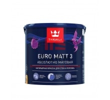 Краска водно-дисперсионная интерьерная Tikkurila EURO MATT 3 белая основа А 2,7 л