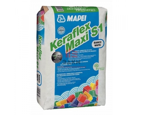 Клей Mapei Keraflex Maxi S1 для плитки и камня белый 25 кг