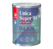 Лак алкидно-уретановый яхтный Tikkurila Unica Super 90 основа EP бесцветный 0,9 л высокоглянцевый