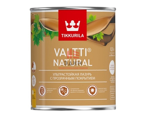 Антисептик Tikkurila Valtti Natural декоративный для дерева бесцветный 0,9 л