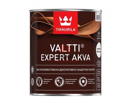 Антисептик Tikkurila Valtti Expert Akva декоративный для дерева бесцветный 0,9 л