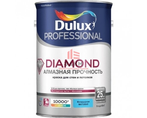 Краска Dulux Diamond Matt матовая износостойкая краска 4.5 л