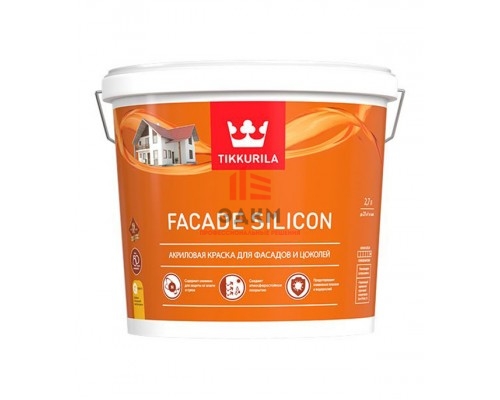 Краска водно-дисперсионная фасадная Tikkurila Facade Silicon основа С 2,7 л