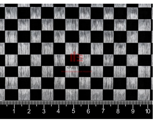 Углеткань 200 г/м² Plain (Шашка 8 мм)