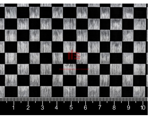 Углеткань Шашка 10 мм Plain, 160 гр/м2, Н= 100 см