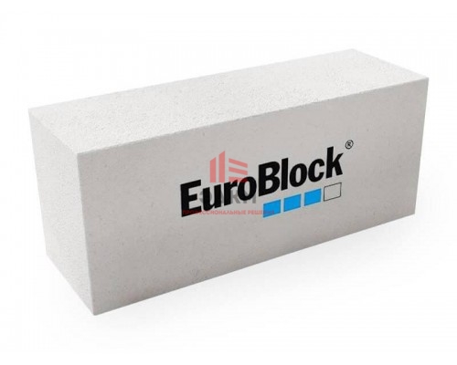 Газосиликатный стеновой блок EuroBlock 600х300х300 B2,5 D500