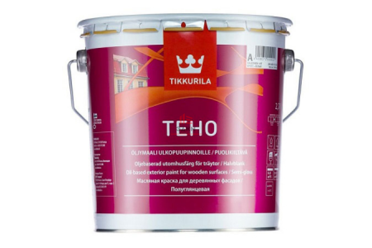 Купить Tikkurila Teho / Тиккурила Техо краска масляная для деревянных  фасадов 2,7 л в Москве| ЭДКМ