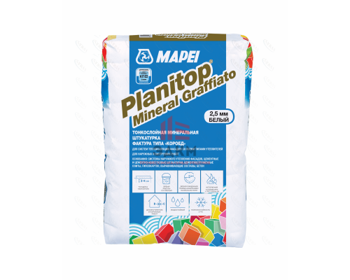 Декоративная цементная штукатурка MAPEI PLANITOP MINERAL GRAFFIATO