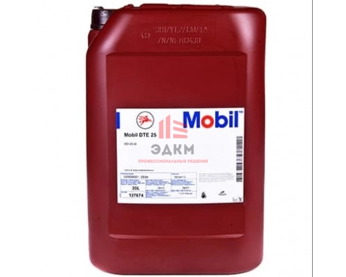 Оригинальное масло MOBIL DTE OIL 25, канистра 20л.